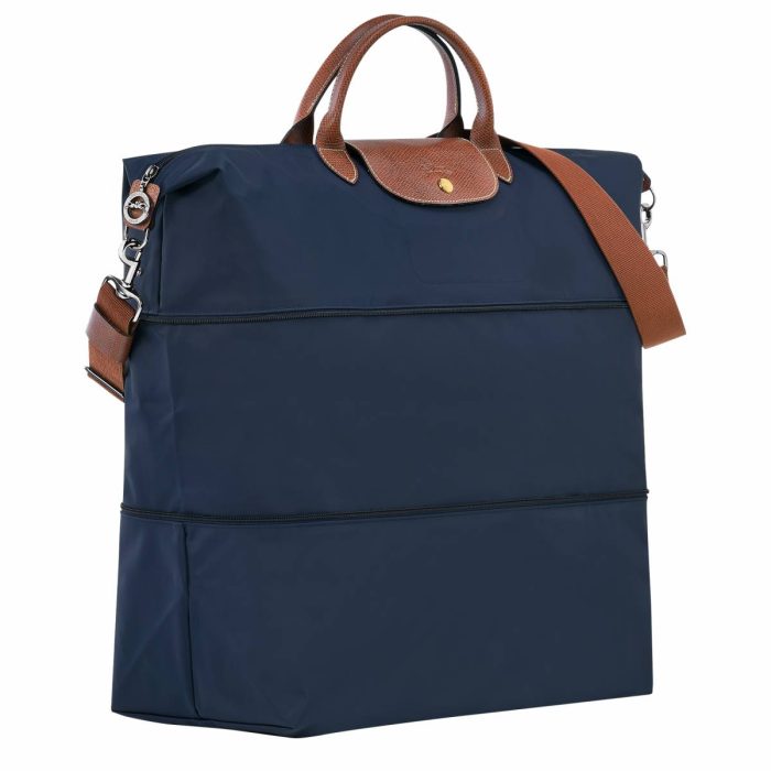 Travel Bags Longchamp Le Pliage Original Travel Bag Expandable Navy - Recycled Canvas Navy Women