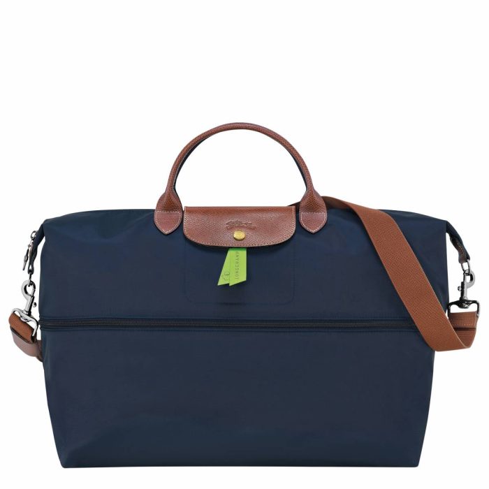 Travel Bags Longchamp Le Pliage Original Travel Bag Expandable Navy - Recycled Canvas Navy Women
