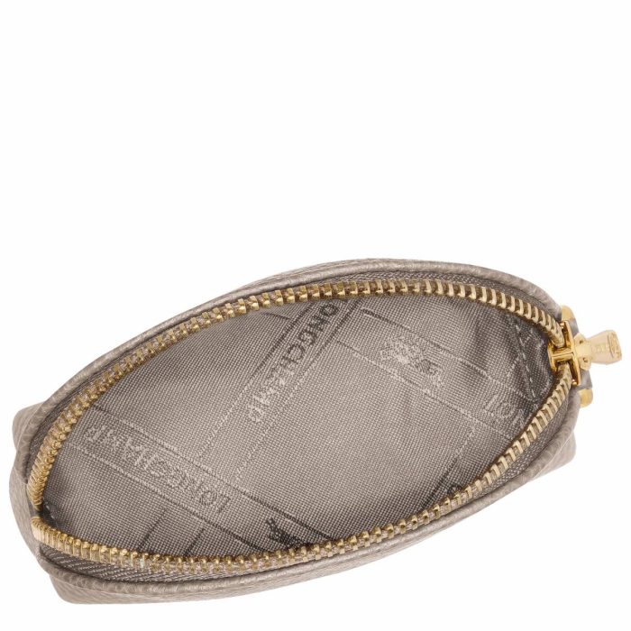 Turtledove Le Foulonné Coin Purse Turtledove - Leather Longchamp Women Cardholders & Coin Purses