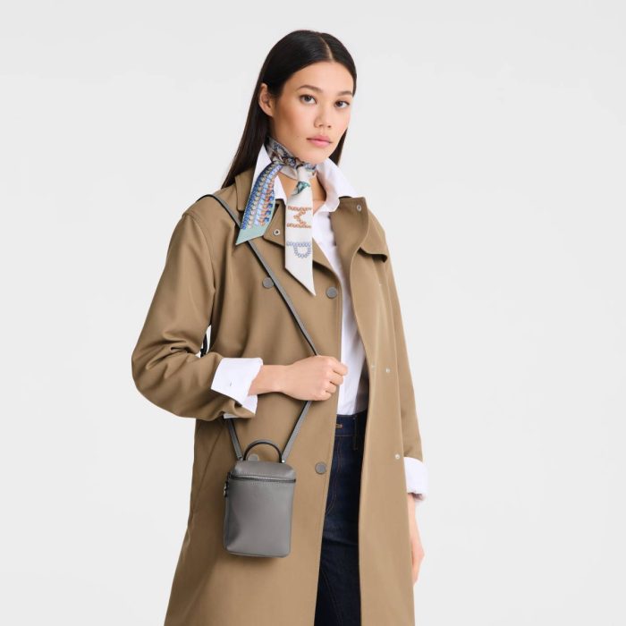Turtledove Longchamp Women Le Pliage Xtra Xs Crossbody Bag Turtledove - Leather Leather Bags