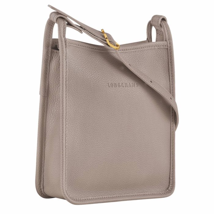 Turtledove Women Le Foulonné S Crossbody Bag Turtledove - Leather Longchamp Leather Bags