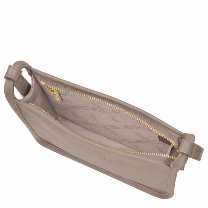 Turtledove Women Le Foulonné S Crossbody Bag Turtledove - Leather Longchamp Leather Bags