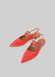 Vagabond Hermine Low Shoes - Flame Red Red Flats Women The Frankie Shop