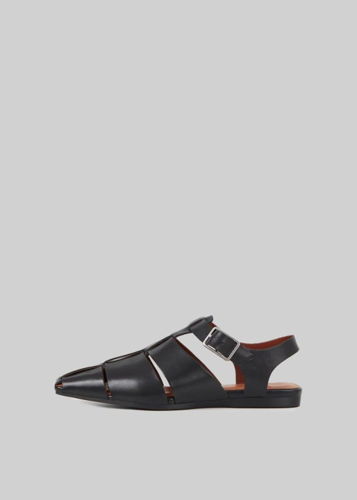 Vagabond Wioletta Sandals - Black Flats Black The Frankie Shop Women