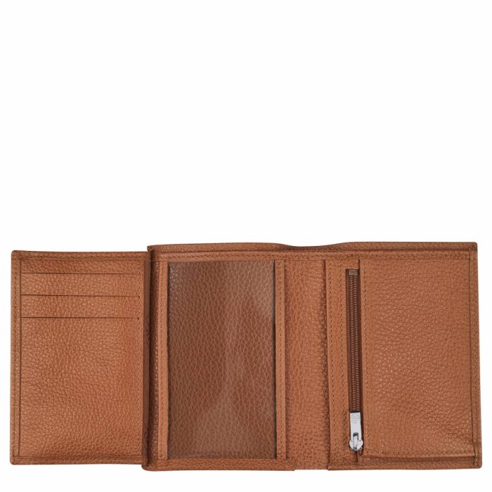Wallets Longchamp Women Le Foulonné Wallet Caramel - Leather Caramel