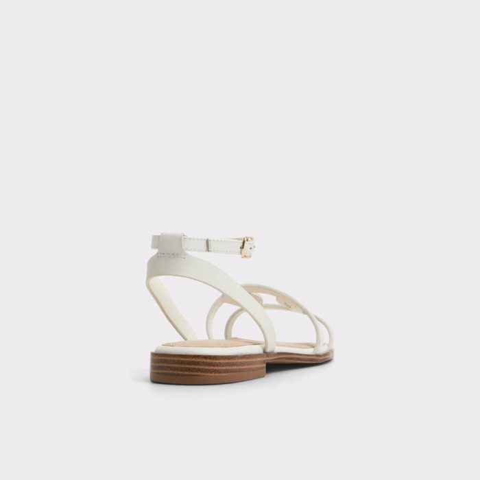 White Aldo Sandals Women Greengrove White Women's Flat Sandals