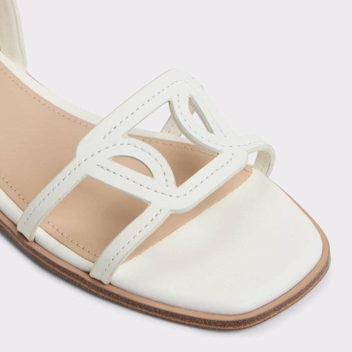 White Aldo Sandals Women Greengrove White Women's Flat Sandals