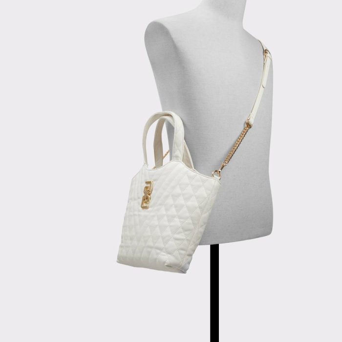 White Aldo Tote & Satchel Bags Zinylaax White Women's Tote & Satchel Bags Women
