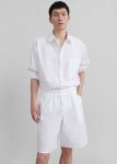 White Bottoms The Frankie Shop Men Matthias Boxer Bermuda Shorts - White