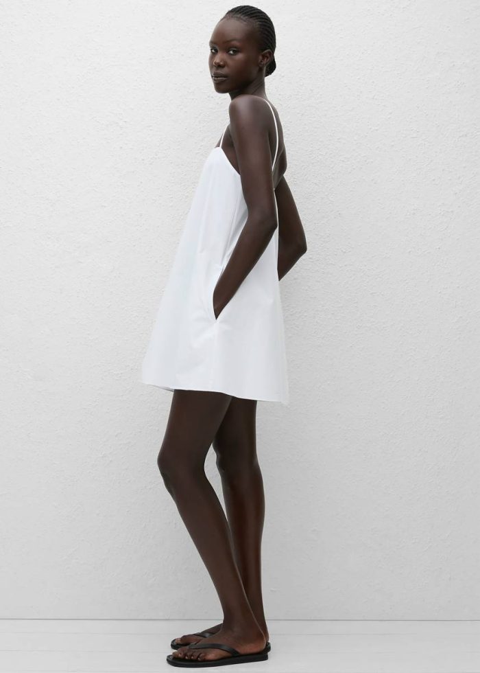 White Matteau Square Cami Mini Dress - White Dresses The Frankie Shop Women