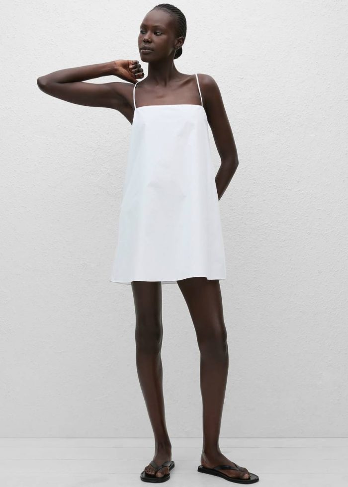 White Matteau Square Cami Mini Dress - White Dresses The Frankie Shop Women