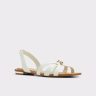 White Slingbacks Marassita White Women's Flat Sandals Women Aldo
