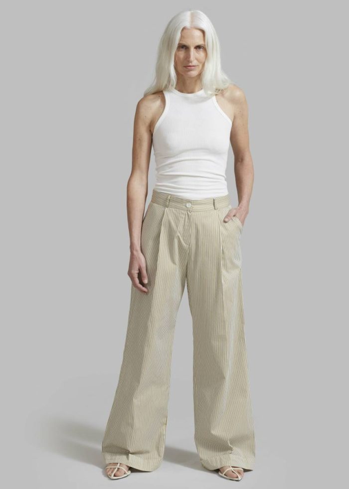 White Tops Corsy Ribbed Tank - Optic White The Frankie Shop Women