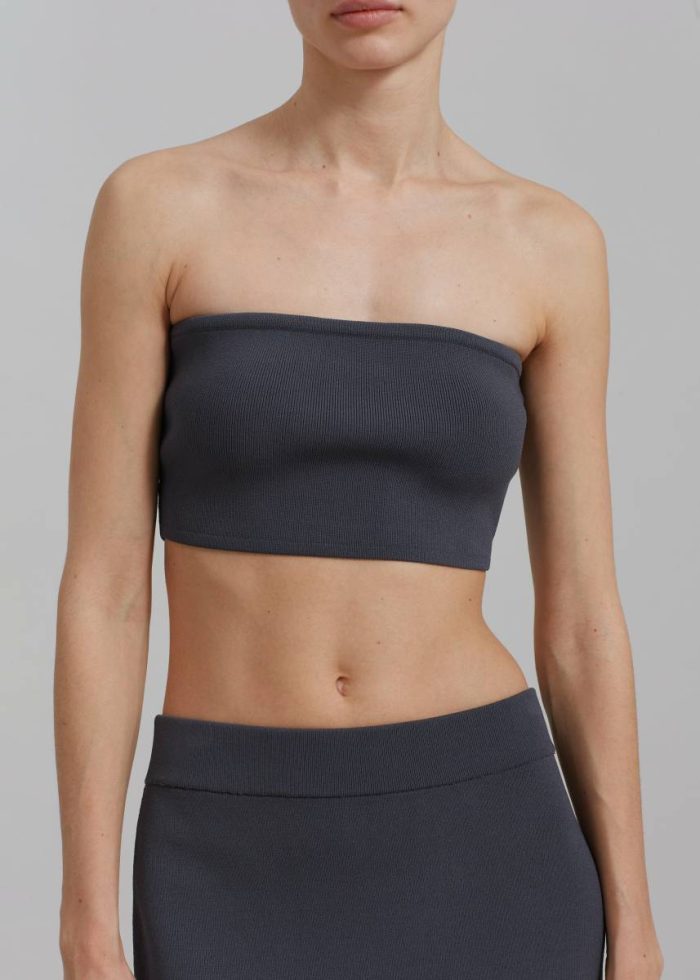 Winona Knit Bra - Grey Grey The Frankie Shop Tops Women