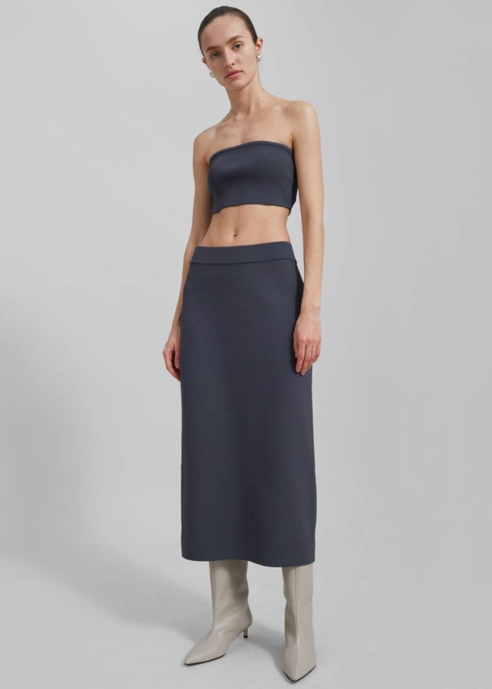Winona Knit Bra - Grey Grey The Frankie Shop Tops Women