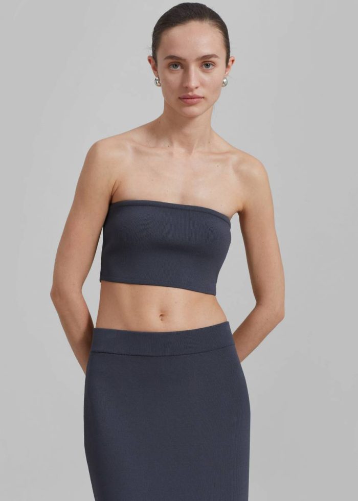 Winona Knit Bra - Grey Grey The Frankie Shop Tops Women