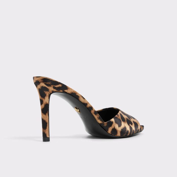 Women Aldo Brown Multi Anniebrilden Brown Multi Women's Heeled Mules Sandals