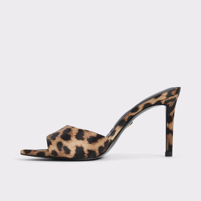 Women Aldo Brown Multi Anniebrilden Brown Multi Women's Heeled Mules Sandals