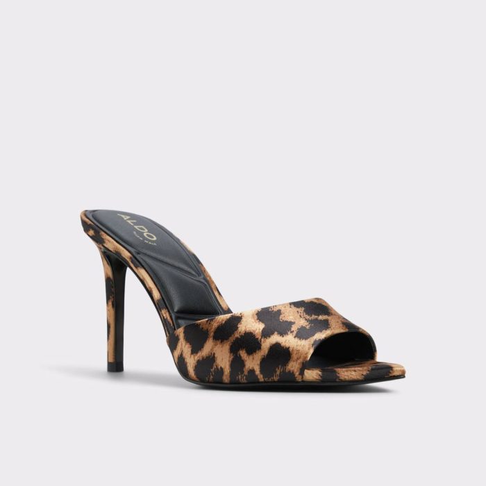 Women Aldo Brown Multi Anniebrilden Brown Multi Women's Heeled Mules Sandals