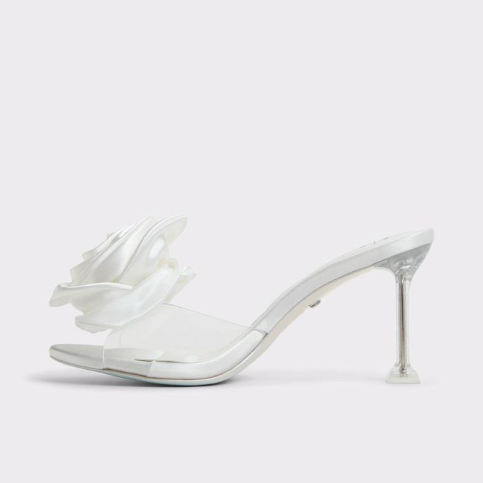 Women Aldo Heels Cinderellamule White Women's Disney White