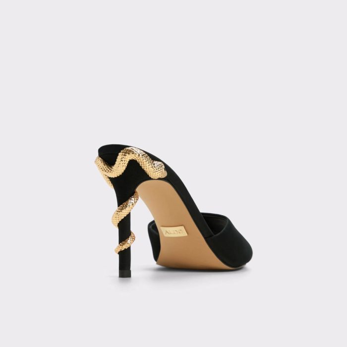Women Aldo Heels Other Black Seashella Other Black Women's Heeled Mules