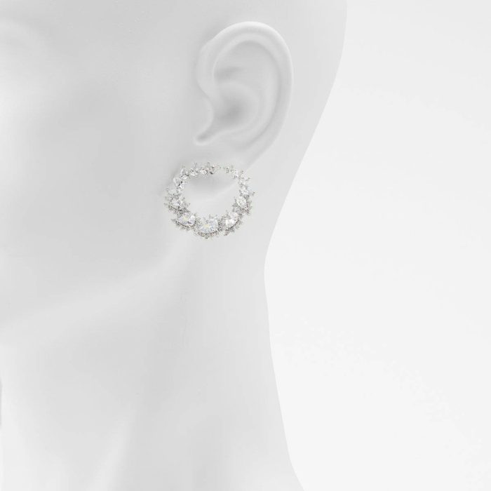 Women Aldo Jewelry Silver/Clear Multi Yaha Silver/Clear Multi Women's Earrings
