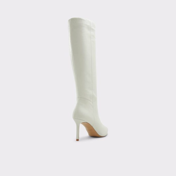 Women Aldo White/Bone Boots Laroche-Wc White/Bone Women's Tall Boots