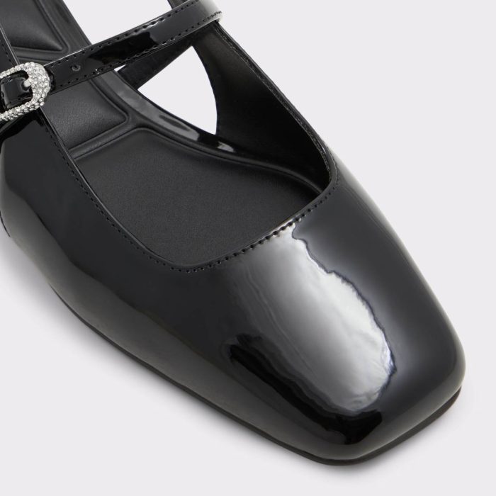 Women Ballet Flats Aldo Black Huguette Black Women's Slingbacks