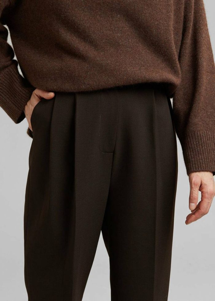 Women Bea Suit Pants - Dark Espresso The Frankie Shop Bottoms Brown