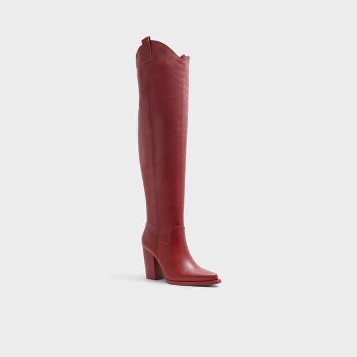 Women Beatrine Bordo Women's Western And Cowboy Boots Aldo Bordo Boots