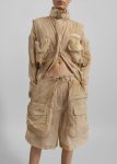 Women Beige Gudu Bermuda Shorts #03 - Beige Bottoms The Frankie Shop