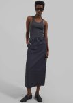 Women Belts Blue Toni Leather Belt - Dark Navy The Frankie Shop