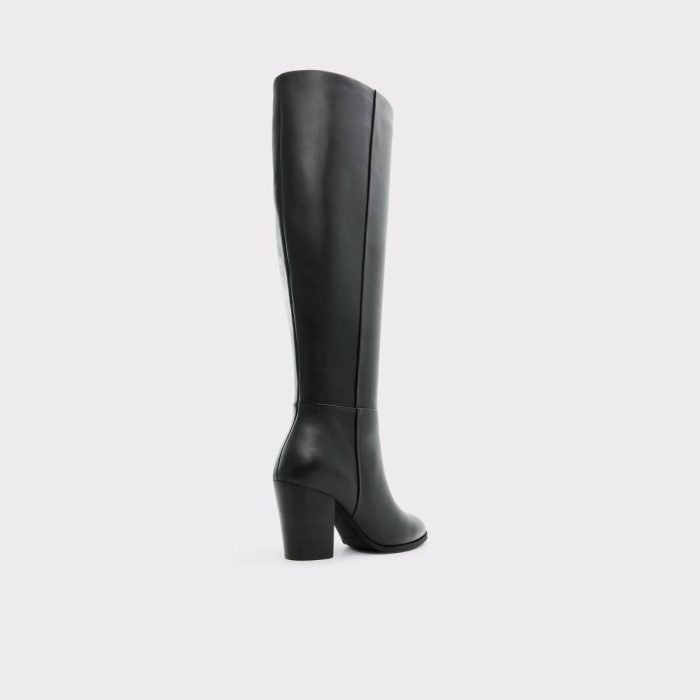 Women Black Aldo Belide-Wc Black Women's Tall Boots Boots