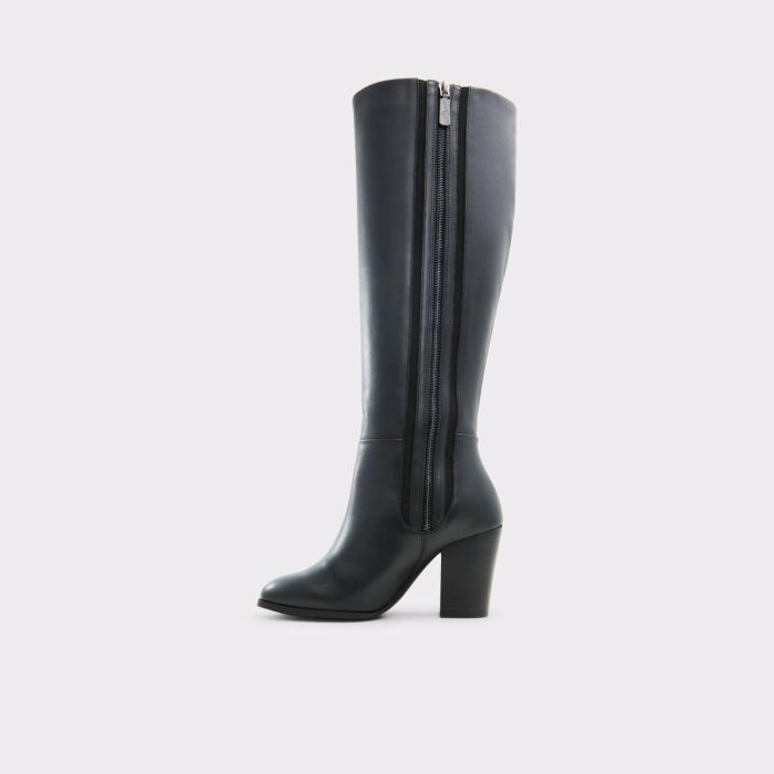 Women Black Aldo Belide-Wc Black Women's Tall Boots Boots