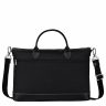 Women Black Boxford S Briefcase Black - Recycled Canvas Longchamp Briefcase