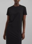 Women Black Dresses Maya T-Shirt Dress - Black The Frankie Shop