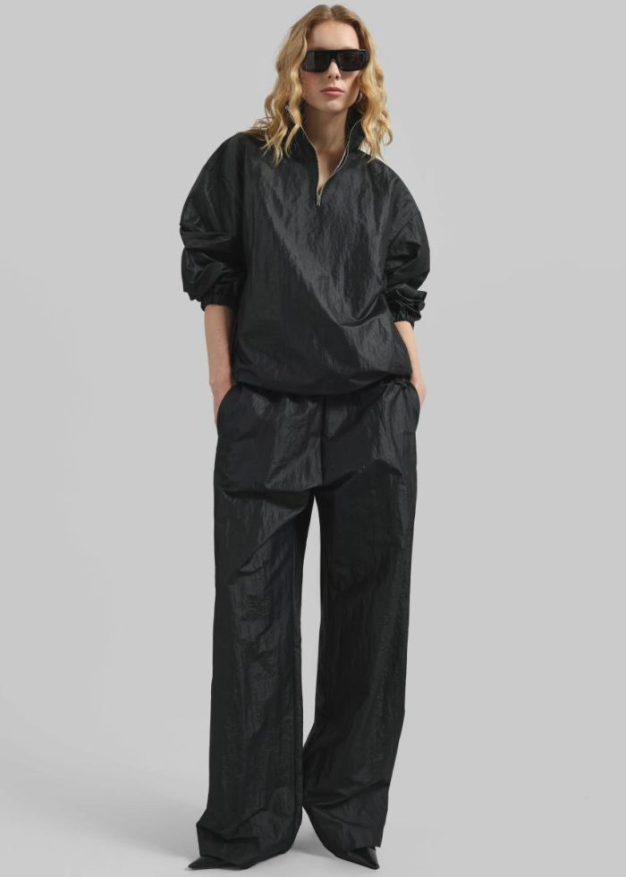 Women Black Majvik Windbreaker Anorak - Black Outerwear The Frankie Shop