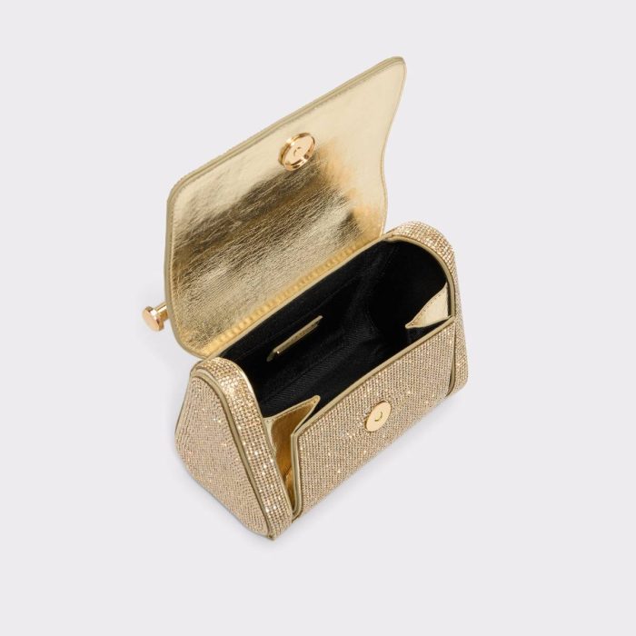 Women Blingchic Gold Women's Top Handle Bags Gold Top Handle Bags Aldo