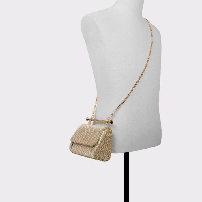 Women Blingchic Gold Women's Top Handle Bags Gold Top Handle Bags Aldo