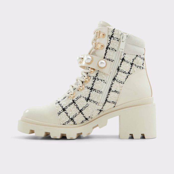 Women Boots Mariette Open White Women's Ankle Boots Aldo Open White