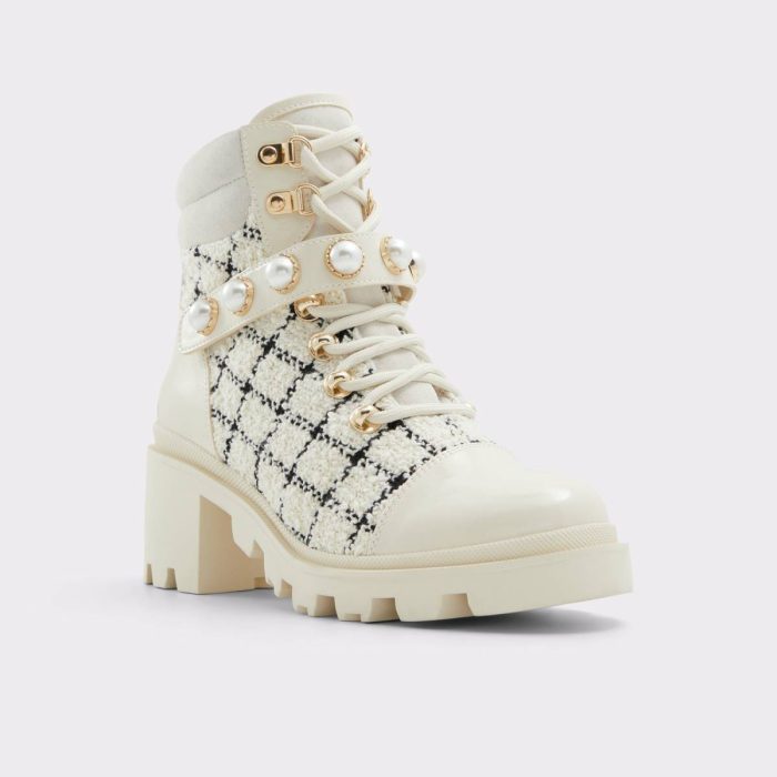 Women Boots Mariette Open White Women's Ankle Boots Aldo Open White