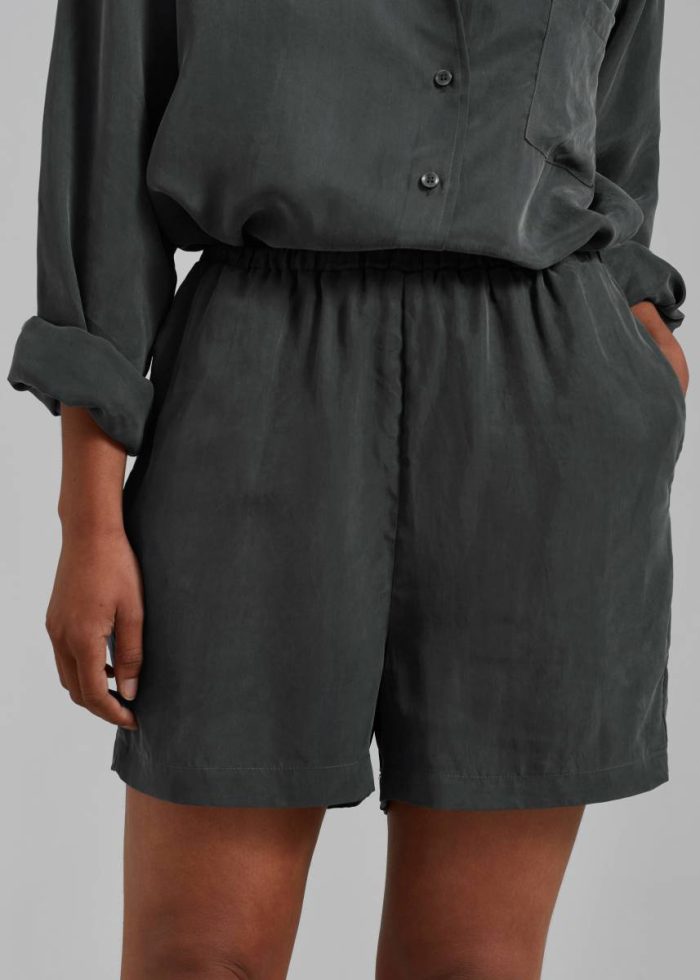 Women Bottoms Grey Haneul Shorts - Charcoal The Frankie Shop
