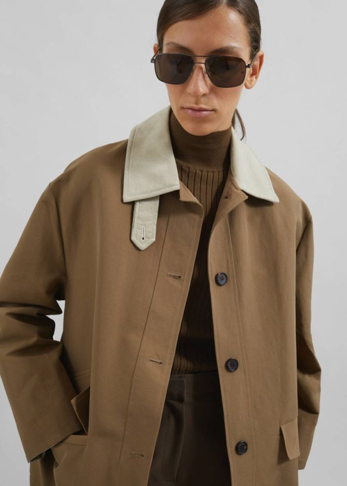Women Brown Ryker Boxy Jacket - Brown The Frankie Shop Outerwear
