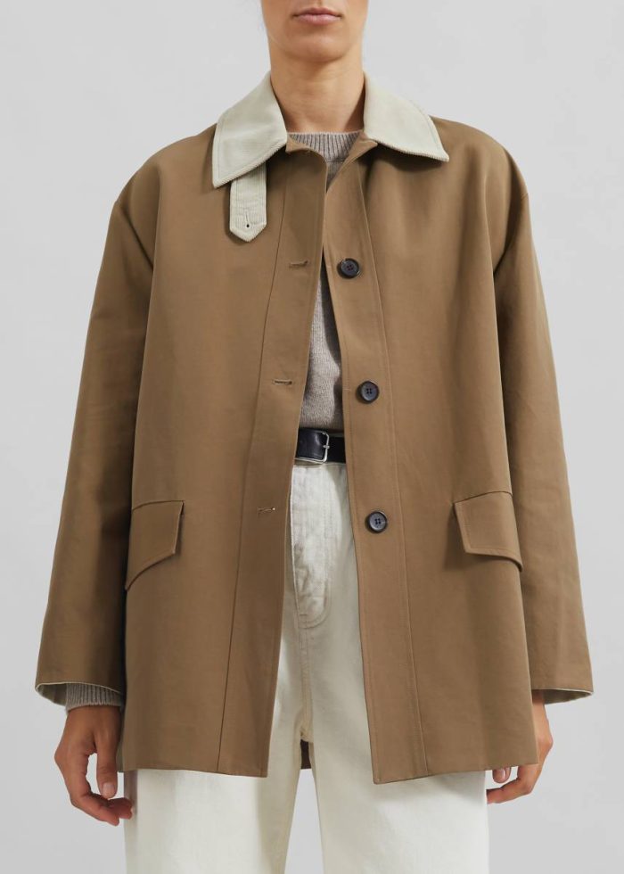 Women Brown Ryker Boxy Jacket - Brown The Frankie Shop Outerwear