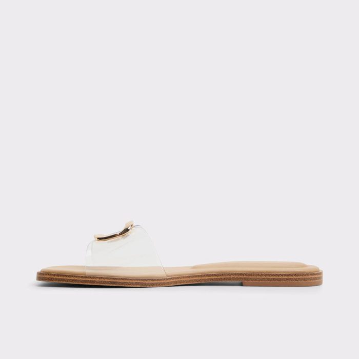 Women Clear Sandals Tidella Clear Women's Flat Sandals Aldo