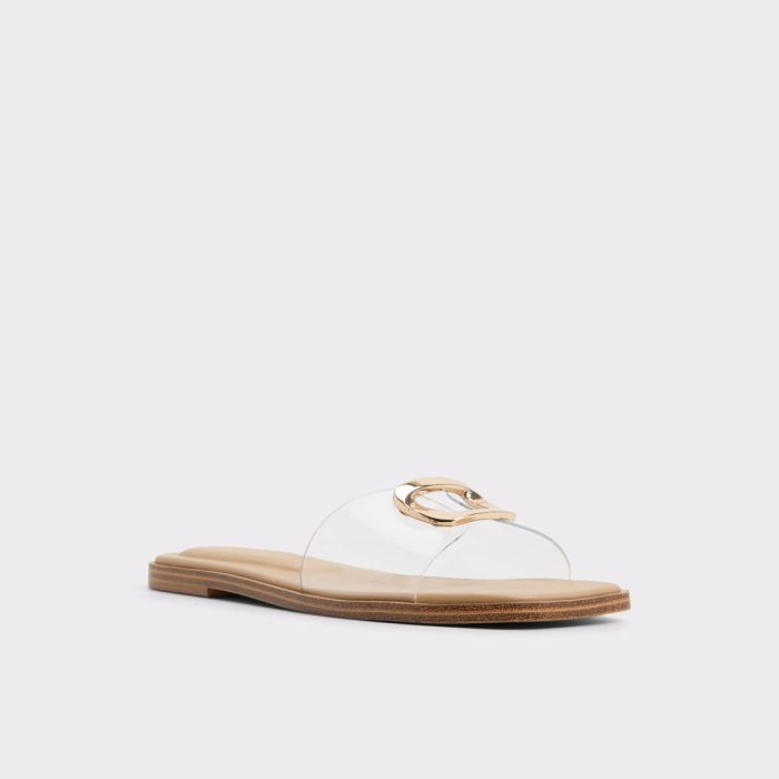 Women Clear Sandals Tidella Clear Women's Flat Sandals Aldo