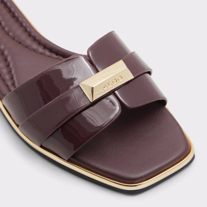 Women Darine Bordo Women's Flat Sandals Aldo Bordo Sandals