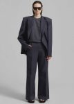 Women Dixie Trousers - Charcoal Grey The Frankie Shop Tops