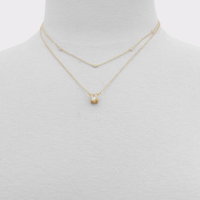 Women Dolonara Gold/Clear Multi Women's Necklaces Gold/Clear Multi Jewelry Aldo