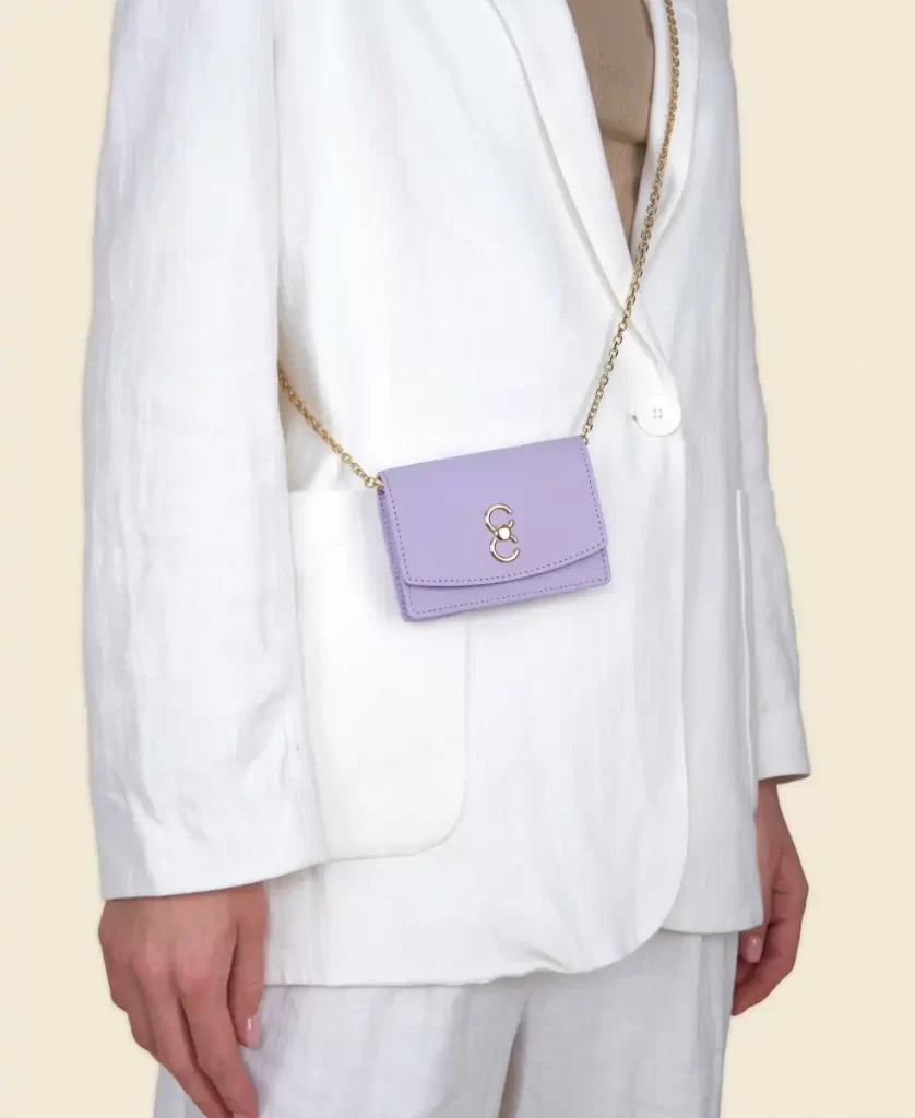 Women Double-C Cardholder - Lilac Cafune Mini Bag